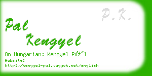 pal kengyel business card